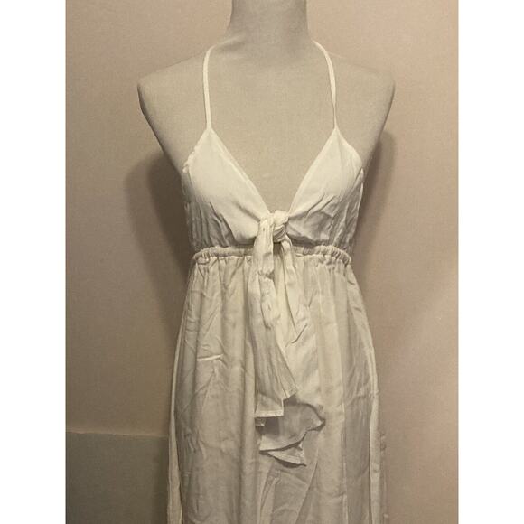 Rachel Pally Naomi Maxi Maternity Dress •M• Ivory Halter Gown $248 NWT! - Picture 2 of 7